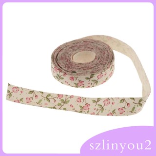 [szlinyou2] ริบบิ้นฉลาก ลายดอกไม้ 5 หลา 15 มม. DIY สําหรับของขวัญ