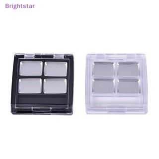 Brightstar กล่องเปล่า ทรงสี่เหลี่ยม 4 ช่อง สําหรับใส่เครื่องสําอาง อายแชโดว์ ลิปพาเลท