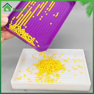 【Doub X ✮】ใหม่ ถาดพลาสติก 5D สีม่วง แฮนด์เมด สําหรับปักครอสสติตช์คริสตัล DIY ✮