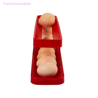 Familiesandhot&gt; เครื่องจ่ายไข่ม้วนอัตโนมัติ สําหรับตู้เย็น ที่ใส่ไข่ม้วน ที่ใส่ไข่เลื่อน ที่เก็บไข่ในตู้เย็น จัดระเบียบสําหรับห้องครัวอย่างดี