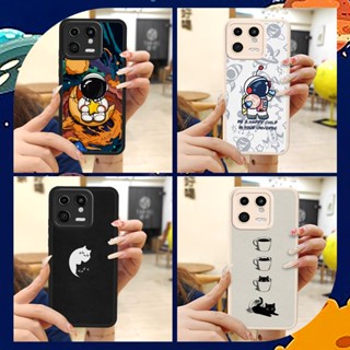 Dirt-resistant Cartoon Phone Case For Xiaomi 13 luxurious couple Phone lens protection Anti-knock leather funny