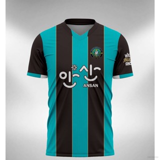 เสื้อยืดแขนสั้น ลายทีมชาติฟุตบอล Ansan Greeners 2022-2023 ชุดเหย้า พลัสไซซ์