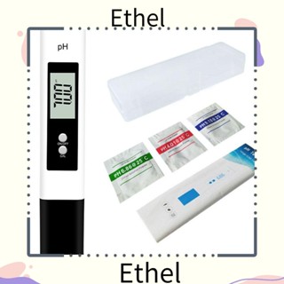 Ethel1 เครื่องวัดค่า PH ดิจิทัล 0.00~14.00 ความแม่นยําสูง 0.01PH พลาสติก 0.01 PH สีขาว