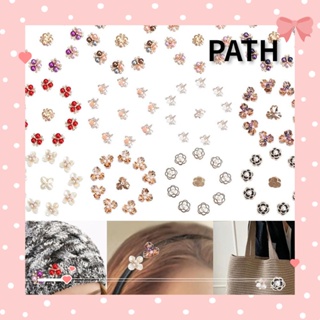 Path กระดุมดอกไม้ สําหรับตกแต่งเสื้อผ้า สมุดภาพ งานฝีมือ DIY 10 ชิ้น