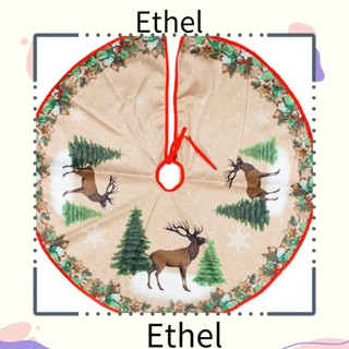 Ethel1 พรมปูพื้น ผ้าสักหลาด สําหรับตกแต่งต้นคริสต์มาส