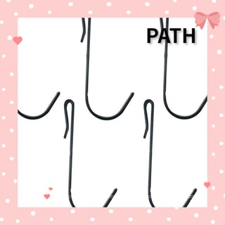 Path ตะขอสเตนเลส รูปตัว S ขนาดเล็ก 6*2 ซม. น้ําหนักเบา สีดํา สําหรับแขวนการ์ด ห้องนอน 5 ชิ้น