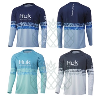 Huk เสื้อเชิ้ตแขนยาว ระบายอากาศ UPF 50+ Camisa De Pesca แฟชั่นฤดูร้อน สําหรับผู้ชาย