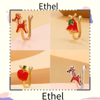 Ethel1 จิวจมูกปลอม แบบคลิปหนีบ ไม่ต้องเจาะ สําหรับของขวัญคริสต์มาส