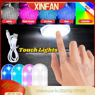 Xinfan พอร์ตชาร์จ USB ไร้สาย ติดเพดานรถยนต์ ขนาดเล็ก ความสว่างสูง ชาร์จ USB