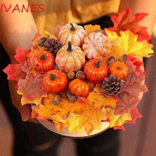 Ivanes โมเดลฟักทองจําลอง DIY สําหรับตกแต่งปาร์ตี้ฮาโลวีน วันเกิด วันขอบคุณพระเจ้า