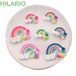 Hilario กาว PVC ด้านหลังแบน ยืดหยุ่น สีรุ้ง สําหรับตกแต่งสมุดภาพ 10 ชิ้น