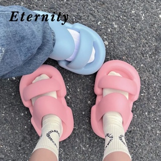 Eternity รองเท้าแตะผู้หญิง น่ารักหนาพื้นลื่น อาบน้ำในห้องน้ำรองเท้าแตะ  นุ่ม สำหรับใช้ในบ้าน 33z080402