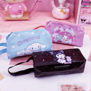 กระเป๋าสตางค์ กระเป๋าใส่เหรียญ หนัง PU กันน้ํา ลายการ์ตูน Melody Cinnamoroll แบบพกพา เหมาะกับของขวัญวันเกิด สําหรับเด็กผู้หญิง