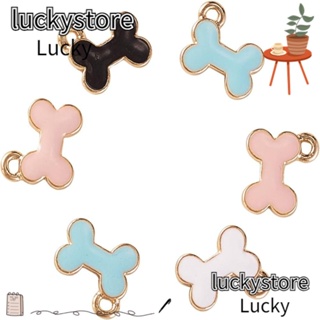 Lucky จี้สร้อยคอ อัลลอย สีชมพู สีฟ้า สีดํา สีขาว สําหรับสัตว์เลี้ยง สุนัข ตุ๊กตาสุนัข แฮนด์เมด สําหรับคนรัก