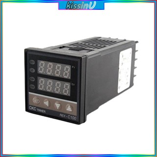 Kiss PID เครื่องควบคุมอุณหภูมิ REX-C100 C400 C700 C900 220V เทอร์โมสตัทรีเลย์เอาท์พุท