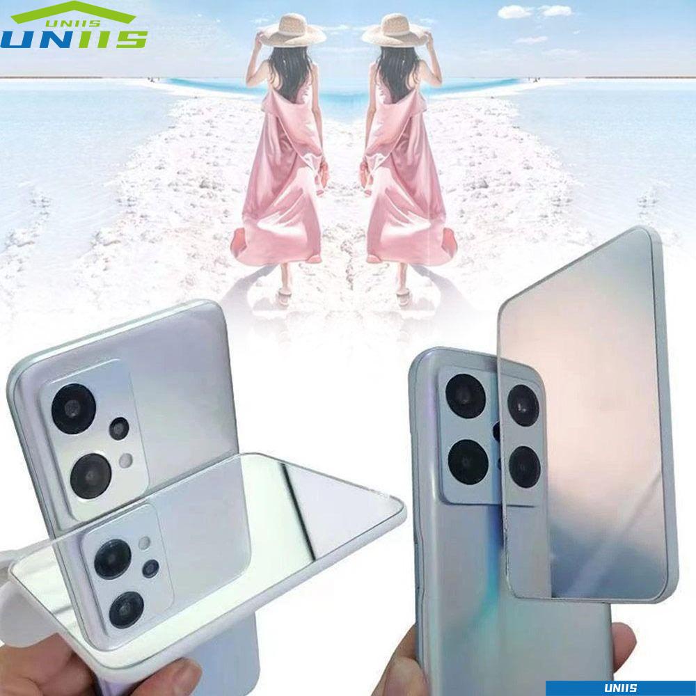 Uniis คลิปหนีบกล้องสะท้อนโทรศัพท์มือถือ พกพาง่าย ทนทาน พร้อมกระเป๋าจัดเก็บ ABS ปรับได้ สําหรับเซลฟี่ ถ่ายรูป ถ่ายเซลฟี่ เดินทาง