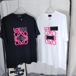 R2UT High version LOE spring and summer new front neon letter logo embroidery heavy cotton correct short sleeve t-shirt