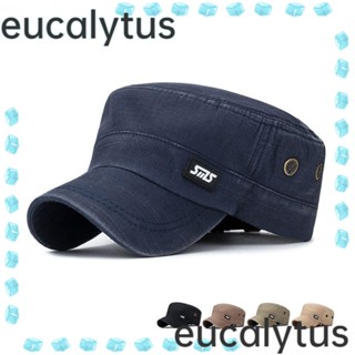 Eucalytus1 หมวกเบสบอลลําลอง ผ้าฝ้าย กันแดด ระบายอากาศ ปรับได้ เหมาะกับฤดูใบไม้ผลิ ฤดูร้อน สําหรับผู้ชาย