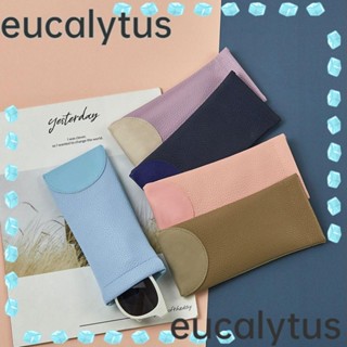 Eucalytus1 กระเป๋าใส่แว่นตาอ่านหนังสือ, กรอบแว่นกันแดด สายตาสั้น ป้องกัน หนัง PU, กระเป๋าแว่นตากันแดด แฟชั่น อุปกรณ์เสริมแว่นตา