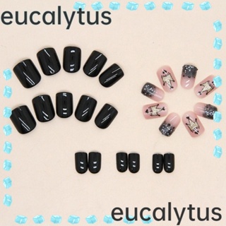 Eucalytus1 เล็บปลอม รูปมงกุฎ ไล่โทนสี สําหรับตกแต่งเล็บ DIY