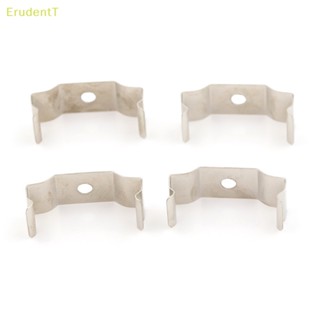 [ErudentT] ซ็อกเก็ตหลอดไฟฟลูออเรสเซนต์ T8 สีเงิน 4 ชิ้น