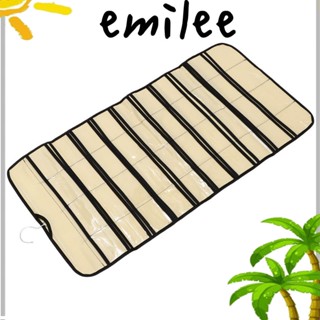 Emilee ที่เก็บเครื่องประดับ สร้อยคอ ต่างหู แบบสองด้าน แบบพกพา 2 สี 2 ชิ้น