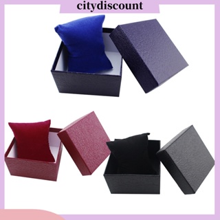 &lt;citydiscount&gt; กล่องเก็บเครื่องประดับ นาฬิกาข้อมือ หนังเทียม ของขวัญ