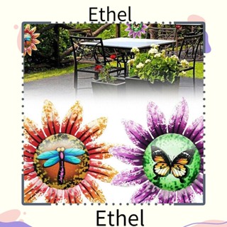 Ethel1 จี้รั้วโลหะ รูปดอกไม้ สําหรับตกแต่งสวน สนามหญ้า