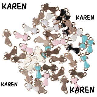 Karen จี้อัลลอย รูปแมวน่ารัก 40 ชิ้น 40 ชิ้น