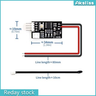 Aks Vhm-802 พัดลมควบคุมอุณหภูมิ 12v 4 สาย เอาท์พุต Pwm 10%~100% ช่องเดียว สําหรับ Pc