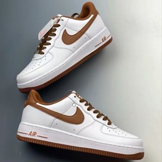 Acg Airforce 1 รองเท้าผ้าใบ พื้นยาง สีน้ําตาล แฟชั่นสําหรับผู้ชายและผู้หญิง