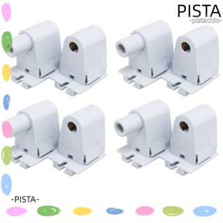 Pista ซ็อกเก็ตเชื่อมต่อหลอดไฟ ฟลูออเรสเซนต์ FA8 พินเดี่ยว สีขาว 4 คู่