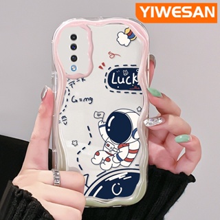 เคสโทรศัพท์มือถือแบบใส กันกระแทก ลายการ์ตูนนักบินอวกาศนําโชคน่ารัก สีสันสดใส สําหรับ Samsung galaxy A50 A50s A30s A51 M40s A52 A52s 5G