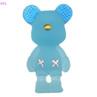 (KFL) กิ๊บติดผมเรซิ่น เรืองแสง ลายการ์ตูนหมี DIY อุปกรณ์เสริม สําหรับตกแต่งโทรศัพท์มือถือ