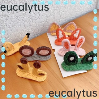 Eucalytus1 กิ๊บติดผมถัก ลายการ์ตูน แข็งแรง สําหรับเด็กผู้หญิง 5 ชิ้น