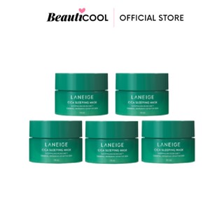 Laneige แพ็ค 5 ชิ้น Special Care Cica Sleeping Mask 10ml Cica ด้วย