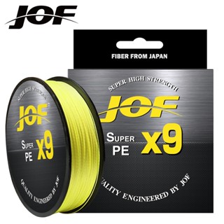 Jof สายเชือกถัก 20 ถึง 92 ปอนด์ ขนาดใหญ่ 500 ม. 300 ม. สําหรับตกปลาคาร์พ X9 X12