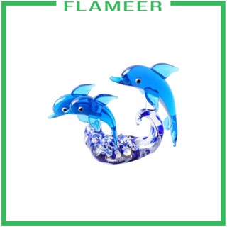 [Flameer] ปลาโลมาแก้ว เครื่องประดับ สําหรับตกแต่งห้องโถง คอลเลกชัน