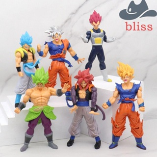 Bliss โมเดลฟิกเกอร์ อนิเมะญี่ปุ่น Son Goku Super Saiyan สําหรับตกแต่งรถยนต์