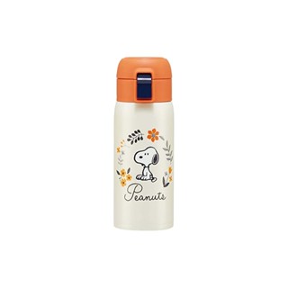Skater Keep Warm / Keep Cold Stainless Steel Mug Bottle 350ml One-touch Open Snoopy STOT3-A