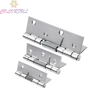 【COLORFUL】Durable and Practical 2x Stainless Steel Self Closing Spring Door Internal Hinge