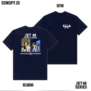  พิมพ์ลาย Sunopy - Kaos Ella JKT48 Kaos Gabriela Abigail Kaos Oshi Kaos Men Kaos Unisex Size M - 3XL สีดํา - สีแดง - สีก