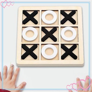 [meteor2] Tic TAC Toe เกมกระดานไม้ XO Chess Board Game XO ของเล่นสําหรับผู้ใหญ่