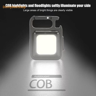 [Domybestshop.th] พวงกุญแจไฟ LED COB Type-C ชาร์จ USB 500mAh 400LM กันน้ํา IPX4 4 โหมด อเนกประสงค์