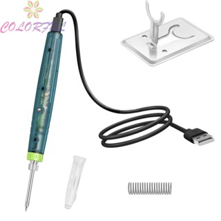 【COLORFUL】Lightweight USB Soldering Iron for Precision Soldering Ideal for DIY Enthusiasts