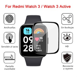 ฟิล์มกันรอยหน้าจอ แบบเต็ม สําหรับ Redmi Watch 3 Lite ฟิล์มป้องกันแบบนิ่ม สําหรับ Redmi Watch 3 Active 2 Lite Smart Watch ไม่ใช่กระจก