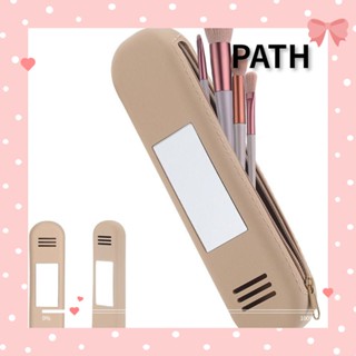 Path ที่ใส่แปรงแต่งหน้า, ที่จัดระเบียบอุปกรณ์อาบน้ํา เดินทาง เครื่องสําอาง, กระเป๋าเดินทาง ซิลิโคน อเนกประสงค์ สําหรับผู้หญิง