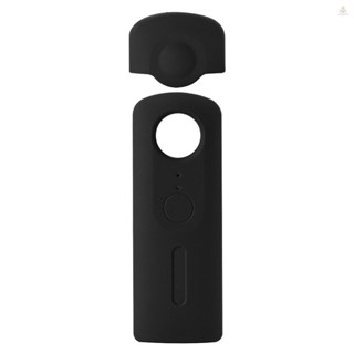 Funygame Andoer เคสซิลิโคน ป้องกันกล้อง พร้อมฝาปิดเลนส์ สําหรับกล้อง Ricoh Theta V 360 องศา