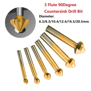 ⚡NEW 8⚡3 Flutes Countersink Drill Bit for Chamfering 90 Degree Angle 63 205mm