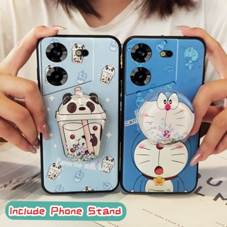 Cartoon drift sand Phone Case For Tecno Pova5 4G Anti-knock Fashion Design protective Kickstand Cute Anti-dust Soft Case